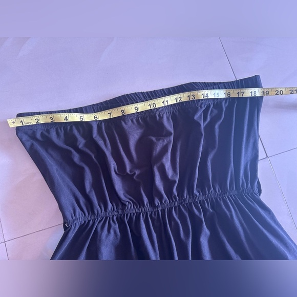 Mia Rose Brand  Women’s Jumpsuit wide leg Strapless with pockets elastic waist - Picture 11 of 16